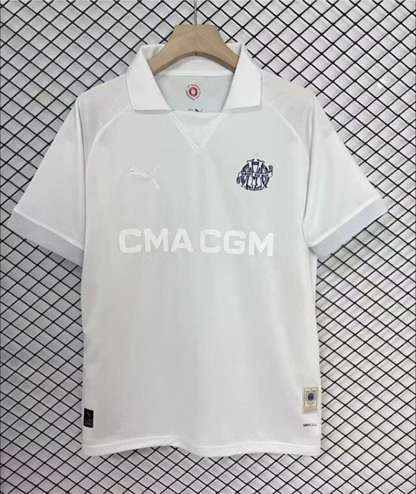 AAA Quality Marseilles 125th Anniversary White Soccer Jersey